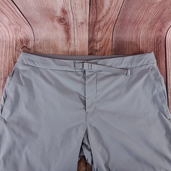 Lululemon Mens Size 38X29 Relaxed Fit Belted Stretch Pant Chino Rhino Grey - Picture 5 of 13